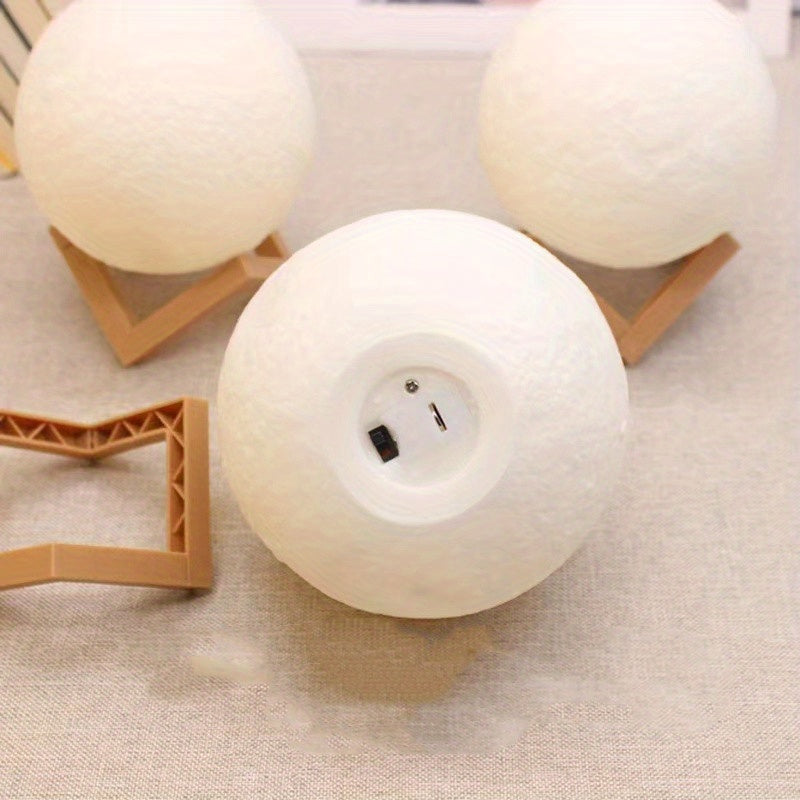 Ilumine Seus Momentos com a Lâmpada 3D da Lua - Decoração Artística e Encantadora para Seu Quarto ou Presente Especial! Dia das Mães