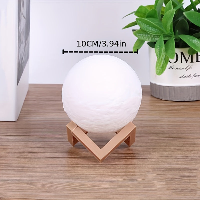 Ilumine Seus Momentos com a Lâmpada 3D da Lua - Decoração Artística e Encantadora para Seu Quarto ou Presente Especial! Dia das Mães