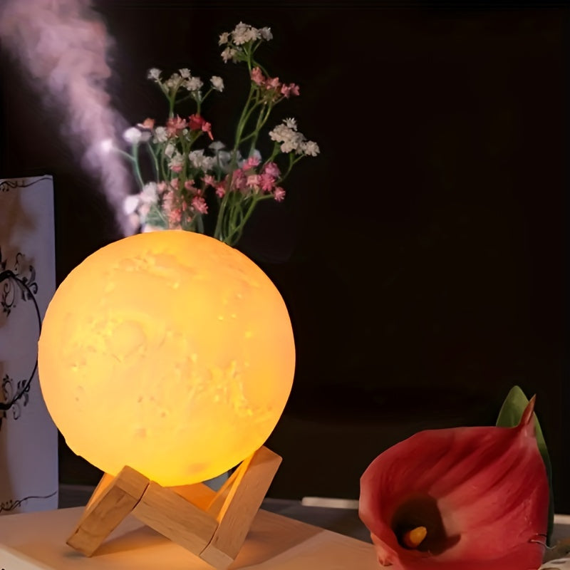Ilumine Seus Momentos com a Lâmpada 3D da Lua - Decoração Artística e Encantadora para Seu Quarto ou Presente Especial! Dia das Mães